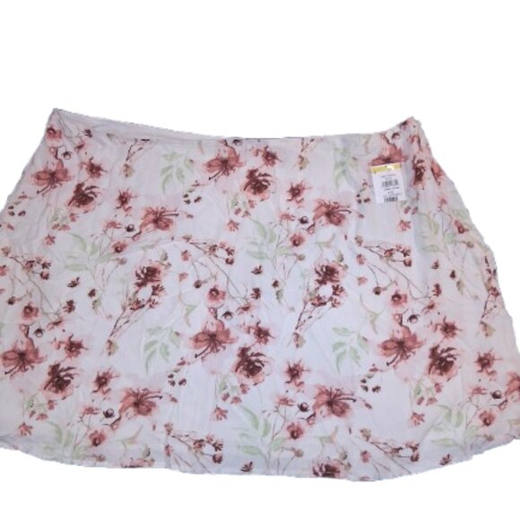 BP. Floral Skirt Size 4X NWT Side Zip A-Line Lightweight - Picture 1 of 2